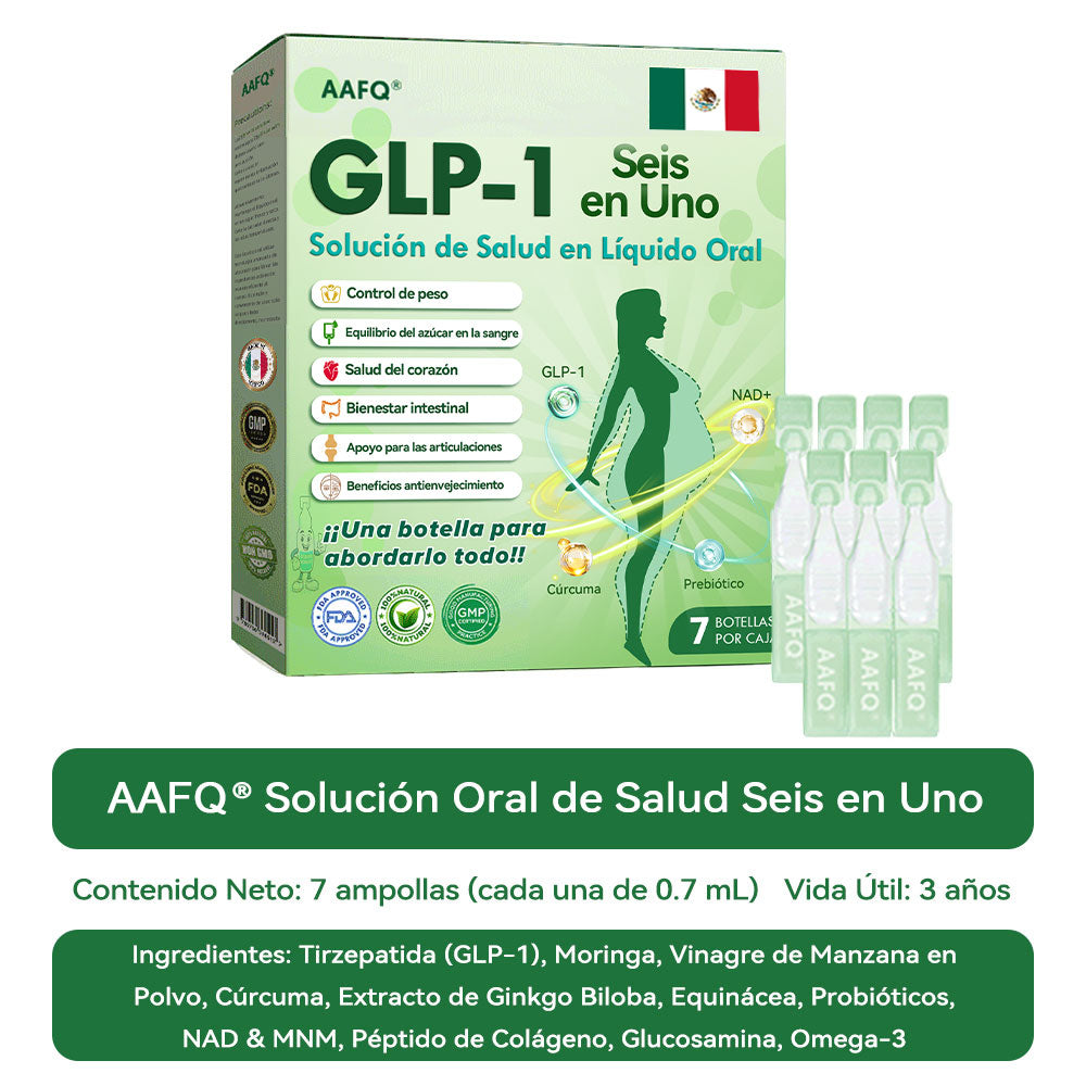 ❤️Transforma tu Cuerpo con AAFQ® GLP-1 Oral 6 en 1 💧 Resultados en Solo 7 Días | Verificado por la FDA.