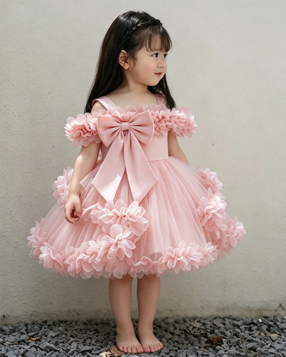 Enchanted Tulle Party Pink Dress