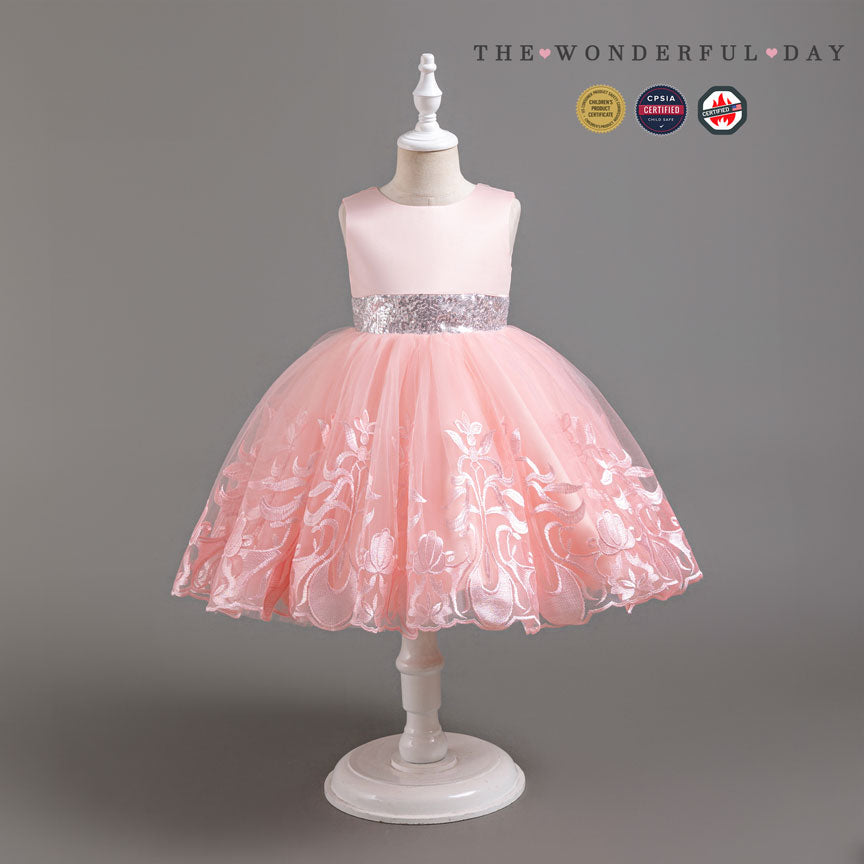 Girl Elegant Sweet Sleeveless Tulle Party Dress