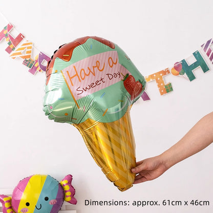 Cute Food Foil Balloon Set – Choose 4 Designs