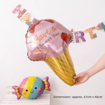 Cute Food Foil Balloon Set – Choose 4 Designs