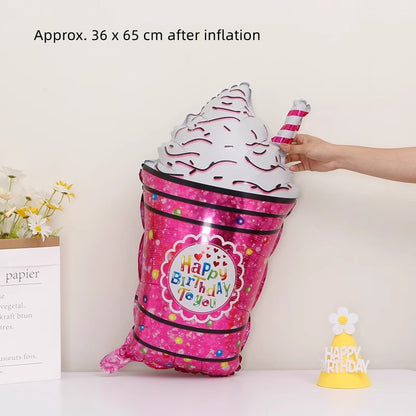 Cute Food Foil Balloon Set – Choose 4 Designs