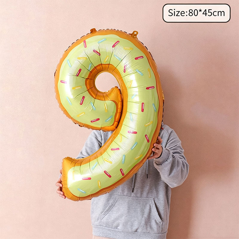 Cute Playful Desert Number Balloon (#0-9)