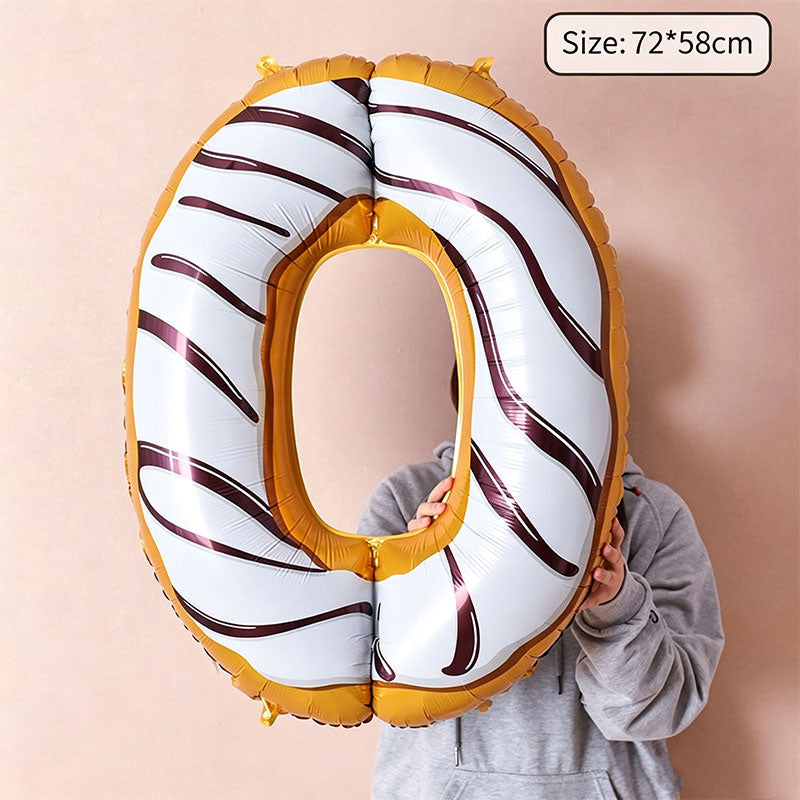 Cute Playful Desert Number Balloon (#0-9)