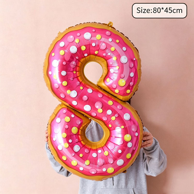 Cute Playful Desert Number Balloon (#0-9)